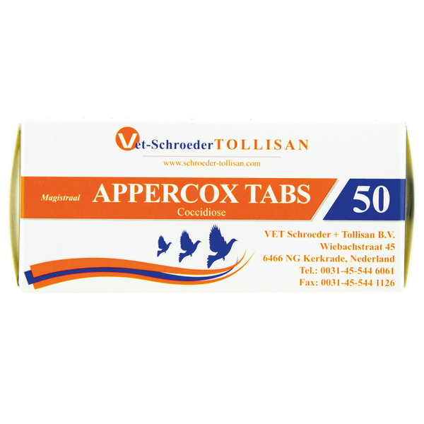 Appercox 50 tablets حبوب فعالة ضد الكوكسيديا